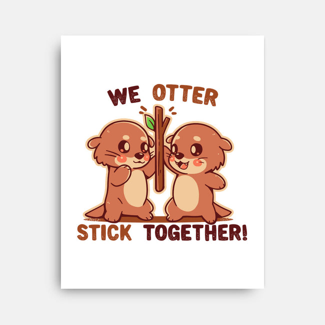 We Otter Stick Together-None-Stretched-Canvas-TechraNova