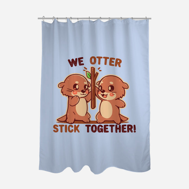 We Otter Stick Together-None-Polyester-Shower Curtain-TechraNova