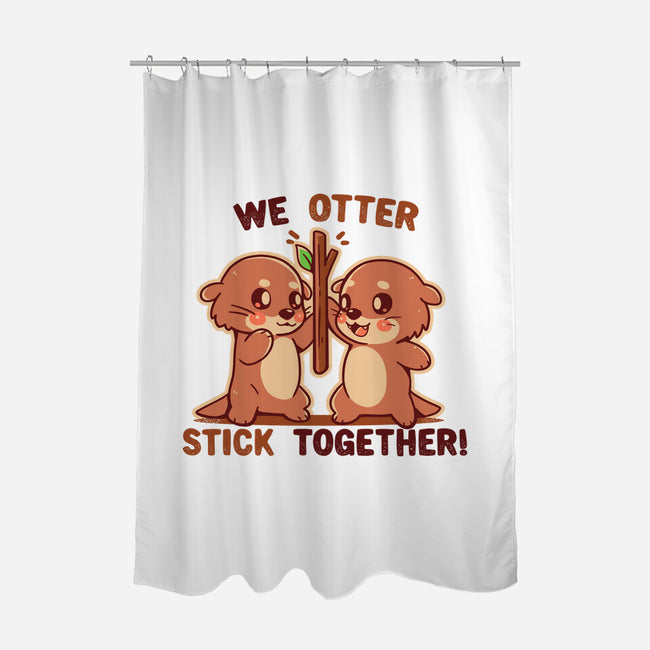 We Otter Stick Together-None-Polyester-Shower Curtain-TechraNova
