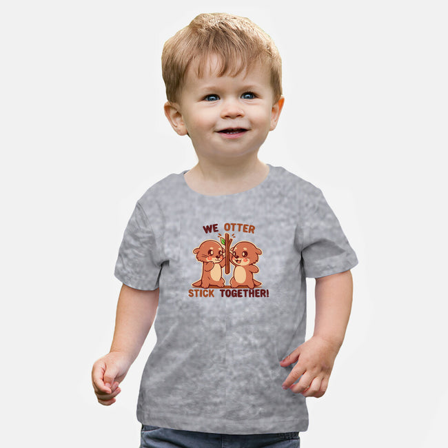 We Otter Stick Together-Baby-Basic-Tee-TechraNova