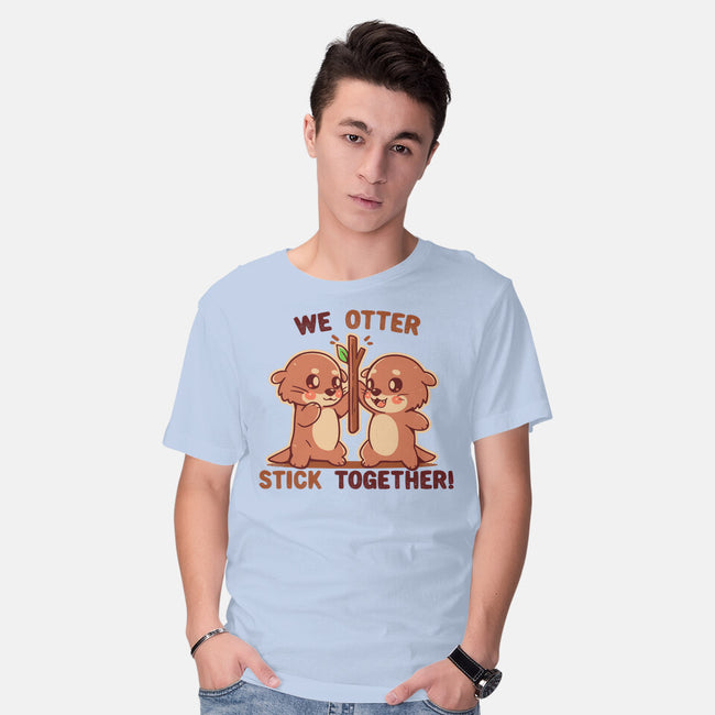 We Otter Stick Together-Mens-Basic-Tee-TechraNova