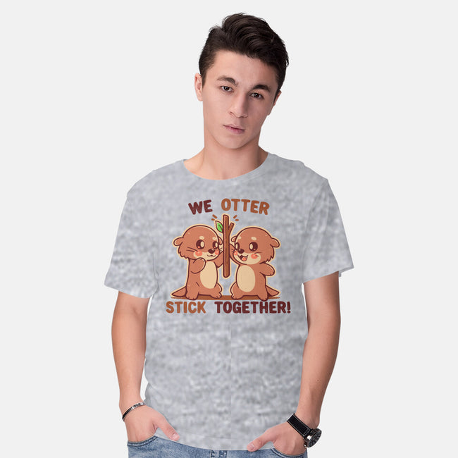 We Otter Stick Together-Mens-Basic-Tee-TechraNova