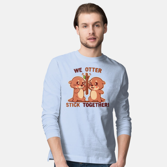 We Otter Stick Together-Mens-Long Sleeved-Tee-TechraNova