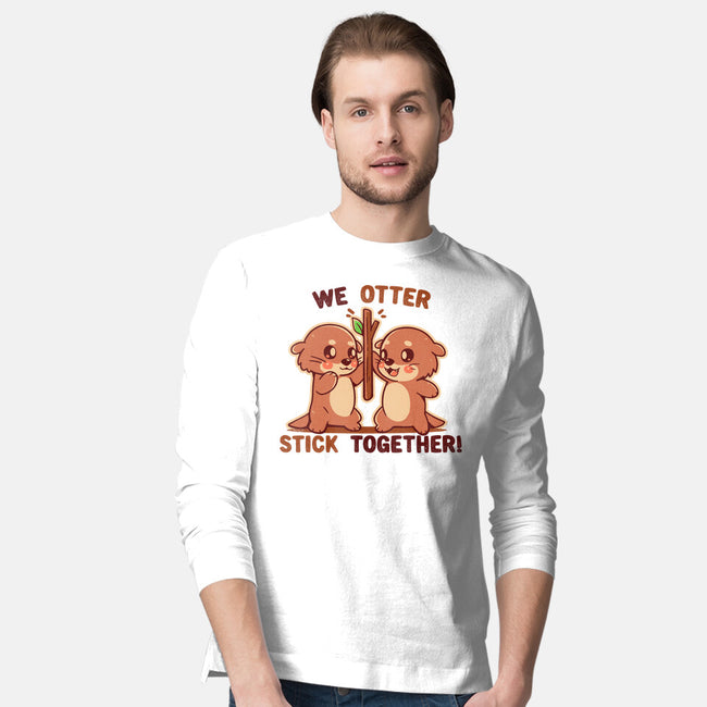 We Otter Stick Together-Mens-Long Sleeved-Tee-TechraNova