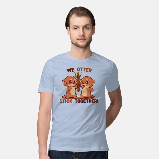 We Otter Stick Together-Mens-Premium-Tee-TechraNova