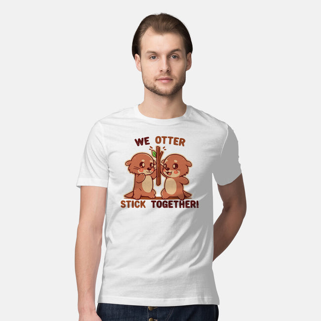 We Otter Stick Together-Mens-Premium-Tee-TechraNova