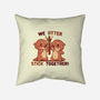 We Otter Stick Together-None-Removable Cover w Insert-Throw Pillow-TechraNova