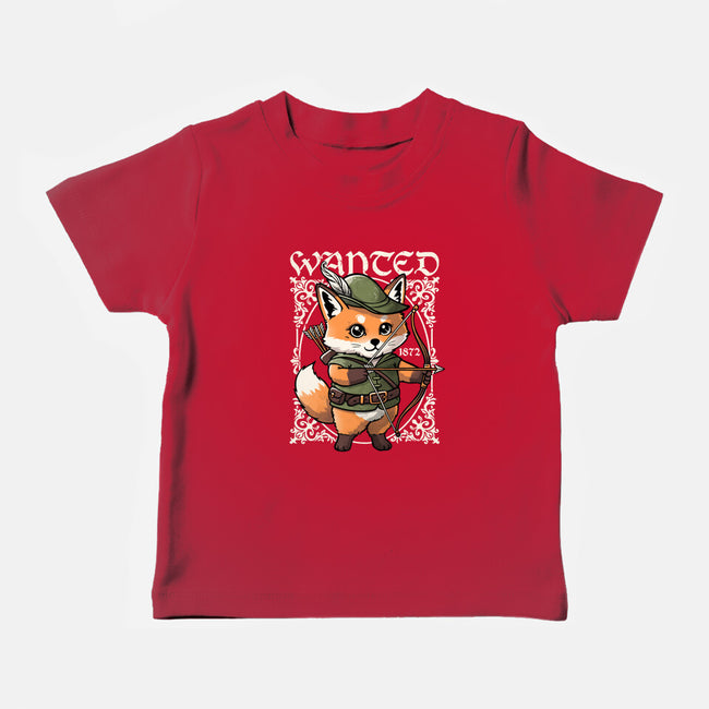 Wanted Robin In The Hood-Baby-Basic-Tee-NemiMakeit