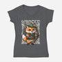 Wanted Robin In The Hood-Womens-V-Neck-Tee-NemiMakeit