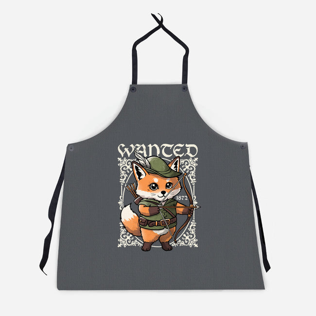 Wanted Robin In The Hood-Unisex-Kitchen-Apron-NemiMakeit