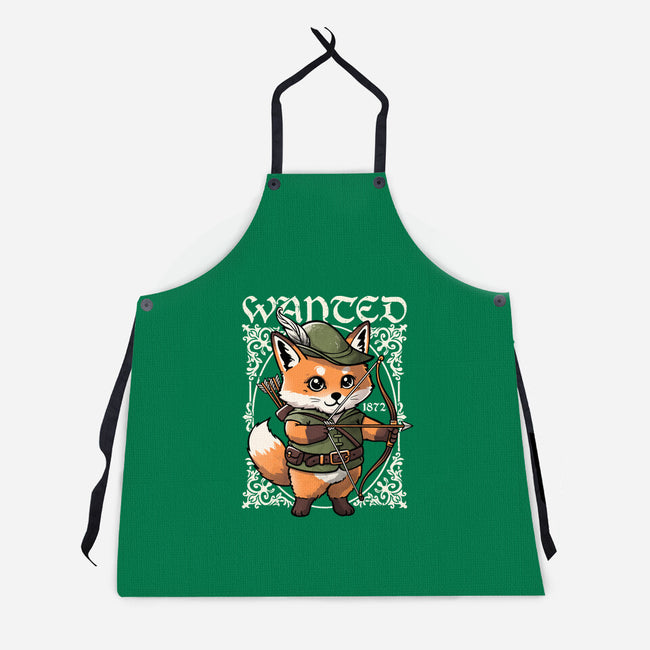 Wanted Robin In The Hood-Unisex-Kitchen-Apron-NemiMakeit