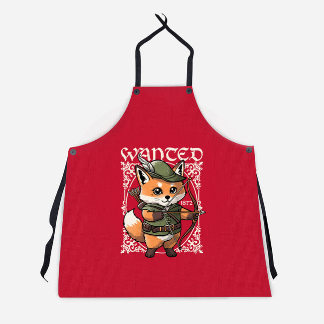 Wanted Robin In The Hood-Unisex-Kitchen-Apron-NemiMakeit