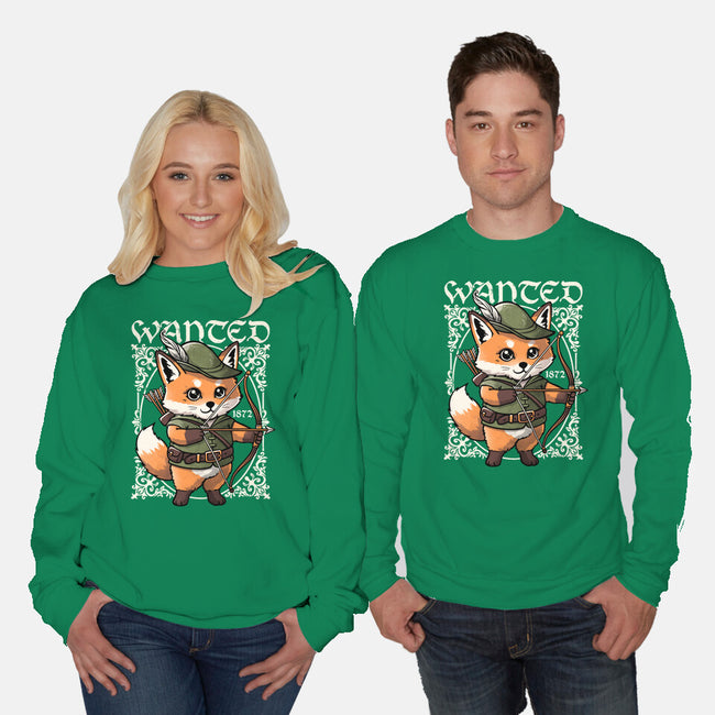Wanted Robin In The Hood-Unisex-Crew Neck-Sweatshirt-NemiMakeit