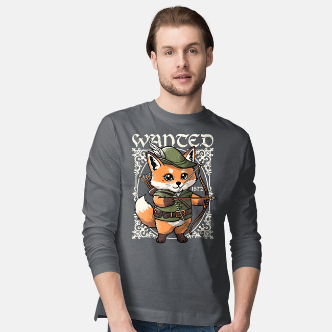 Wanted Robin In The Hood-Mens-Long Sleeved-Tee-NemiMakeit