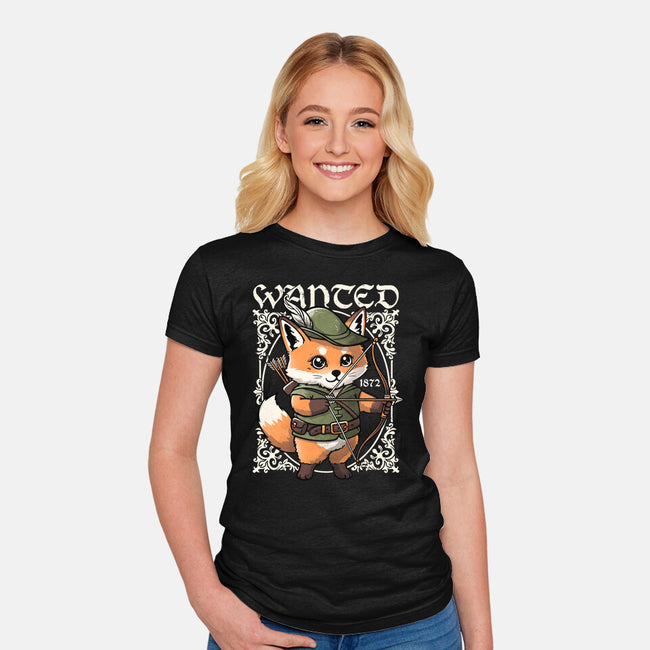 Wanted Robin In The Hood-Womens-Fitted-Tee-NemiMakeit