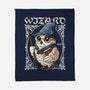 Owl Wizard Merlin-None-Fleece-Blanket-NemiMakeit