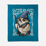 Owl Wizard Merlin-None-Fleece-Blanket-NemiMakeit