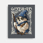 Owl Wizard Merlin-None-Stretched-Canvas-NemiMakeit