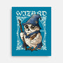 Owl Wizard Merlin-None-Stretched-Canvas-NemiMakeit