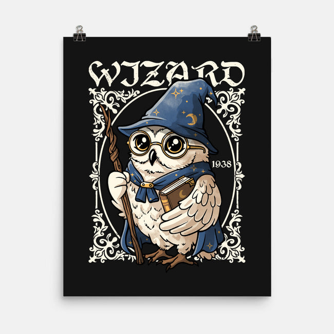 Owl Wizard Merlin-None-Matte-Poster-NemiMakeit