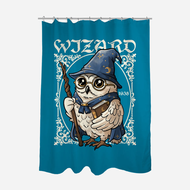 Owl Wizard Merlin-None-Polyester-Shower Curtain-NemiMakeit