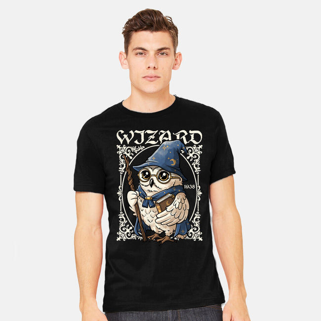 Owl Wizard Merlin-Mens-Heavyweight-Tee-NemiMakeit