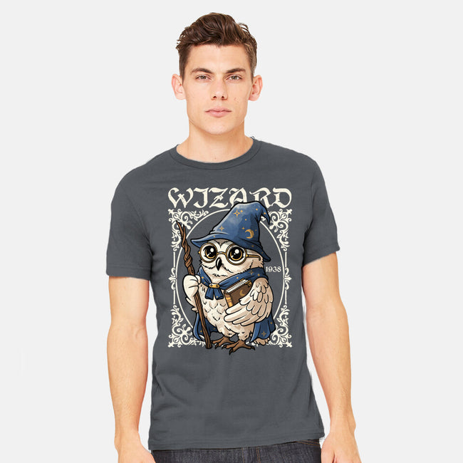 Owl Wizard Merlin-Mens-Heavyweight-Tee-NemiMakeit