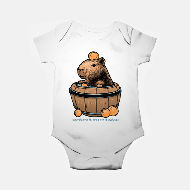 Capybara Is My Spirit Animal-Baby-Basic-Onesie-momma_gorilla