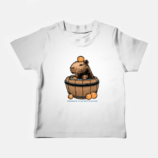 Capybara Is My Spirit Animal-Baby-Basic-Tee-momma_gorilla
