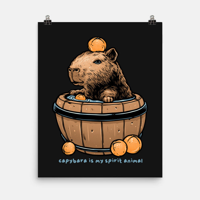 Capybara Is My Spirit Animal-None-Matte-Poster-momma_gorilla