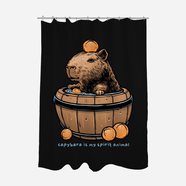 Capybara Is My Spirit Animal-None-Polyester-Shower Curtain-momma_gorilla