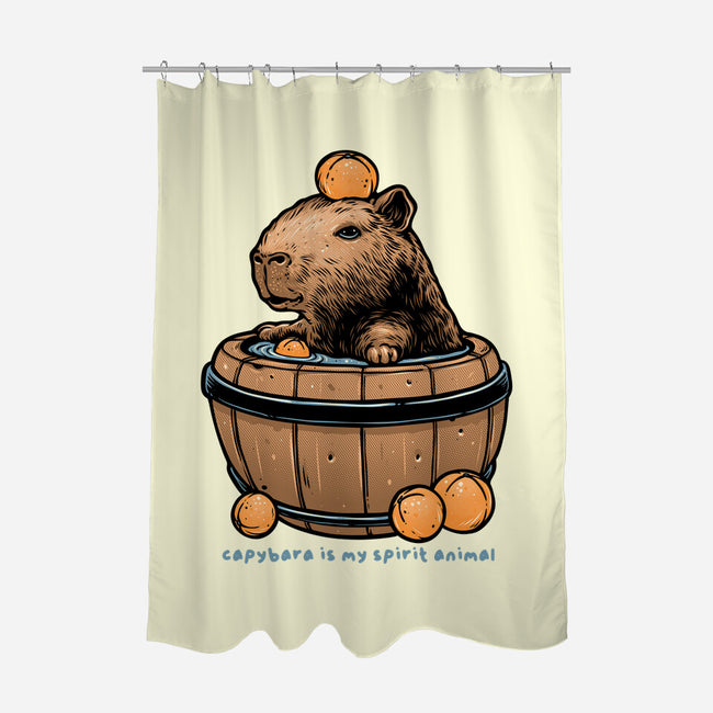 Capybara Is My Spirit Animal-None-Polyester-Shower Curtain-momma_gorilla
