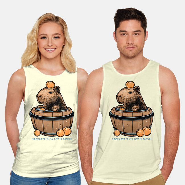 Capybara Is My Spirit Animal-Unisex-Basic-Tank-momma_gorilla