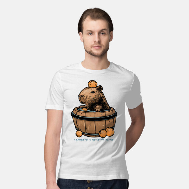 Capybara Is My Spirit Animal-Mens-Premium-Tee-momma_gorilla