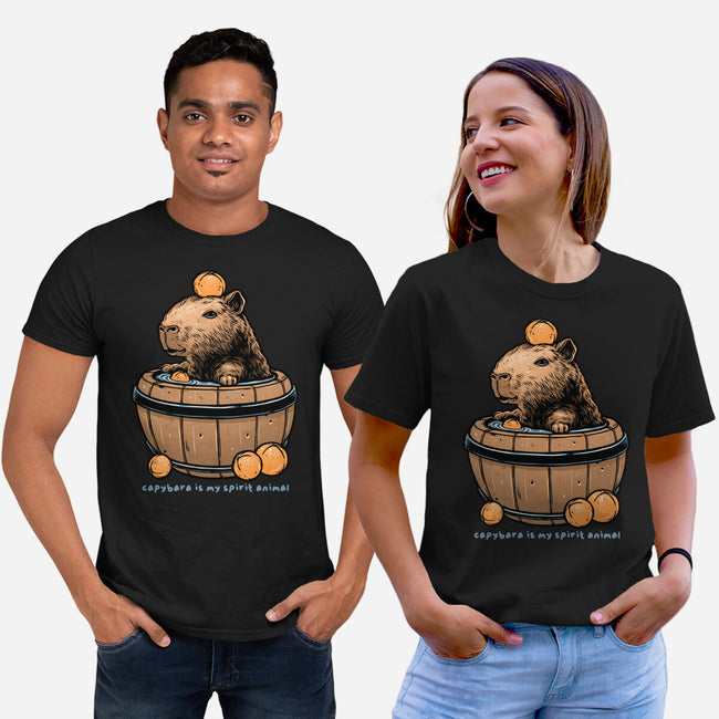 Capybara Is My Spirit Animal-Unisex-Basic-Tee-momma_gorilla