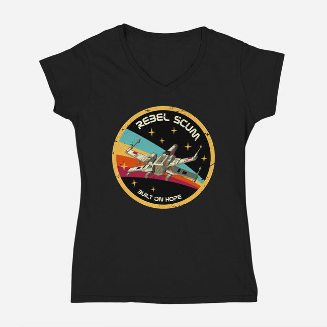 Rebel Horizons-Womens-V-Neck-Tee-retrodivision