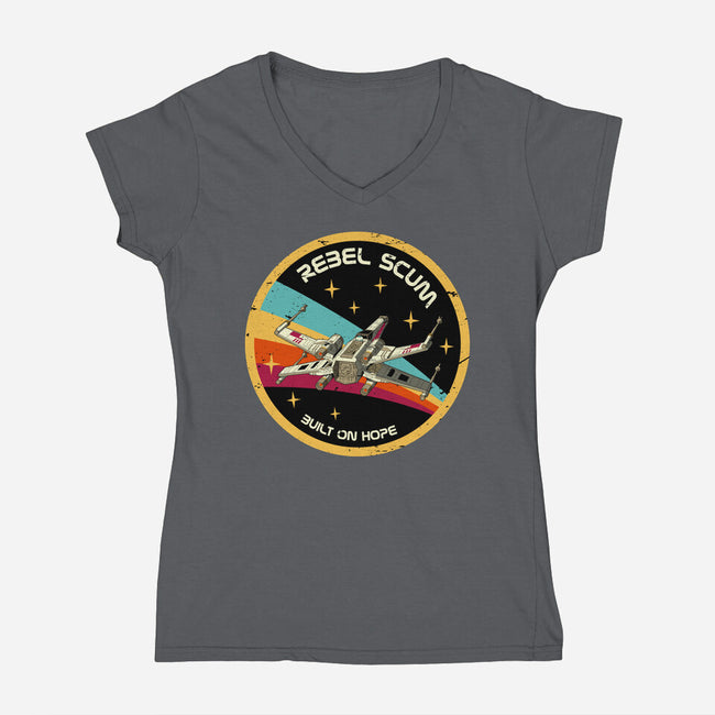 Rebel Horizons-Womens-V-Neck-Tee-retrodivision