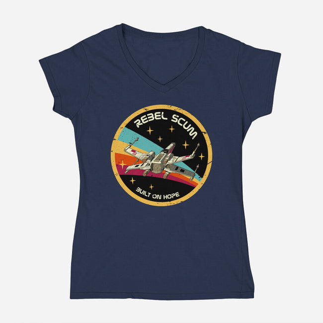 Rebel Horizons-Womens-V-Neck-Tee-retrodivision