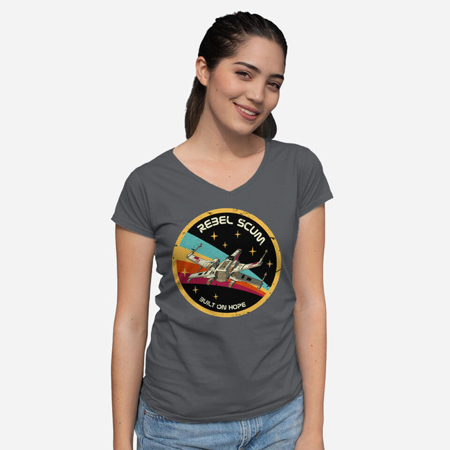 Rebel Horizons-Womens-V-Neck-Tee-retrodivision