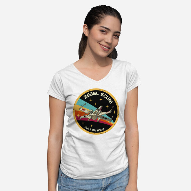 Rebel Horizons-Womens-V-Neck-Tee-retrodivision