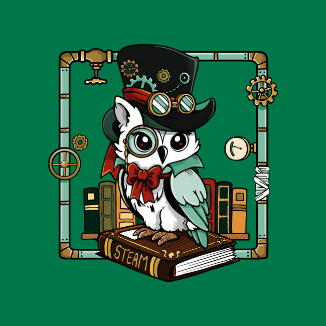 Steampunk Owl-Womens-Racerback-Tank-Vallina84