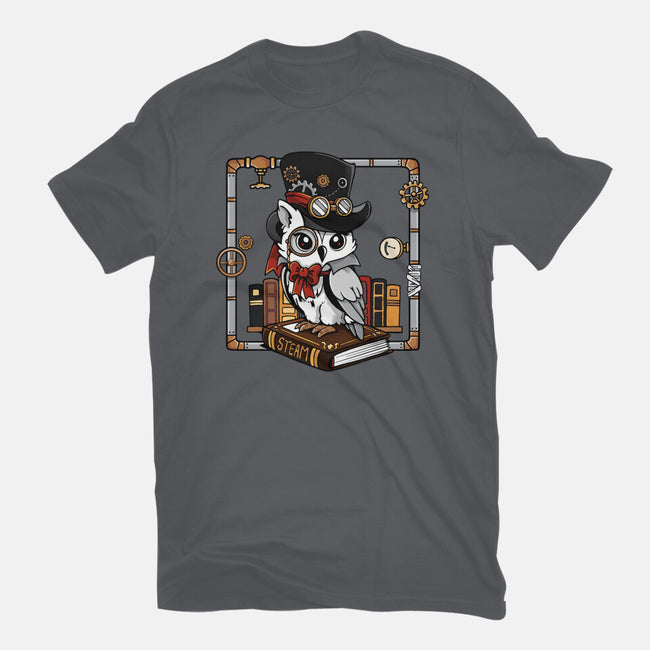 Steampunk Owl-Mens-Premium-Tee-Vallina84