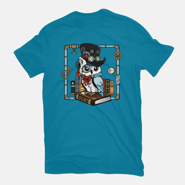 Steampunk Owl-Mens-Premium-Tee-Vallina84
