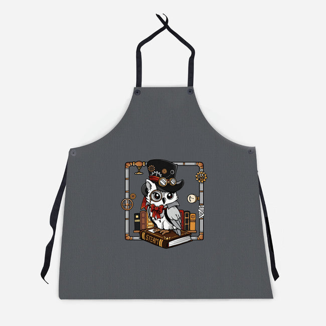 Steampunk Owl-Unisex-Kitchen-Apron-Vallina84