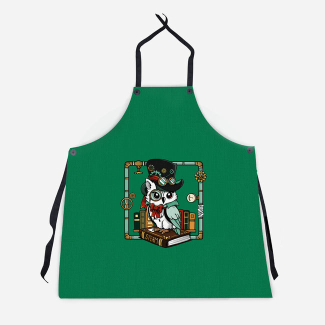 Steampunk Owl-Unisex-Kitchen-Apron-Vallina84