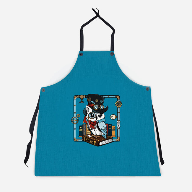 Steampunk Owl-Unisex-Kitchen-Apron-Vallina84