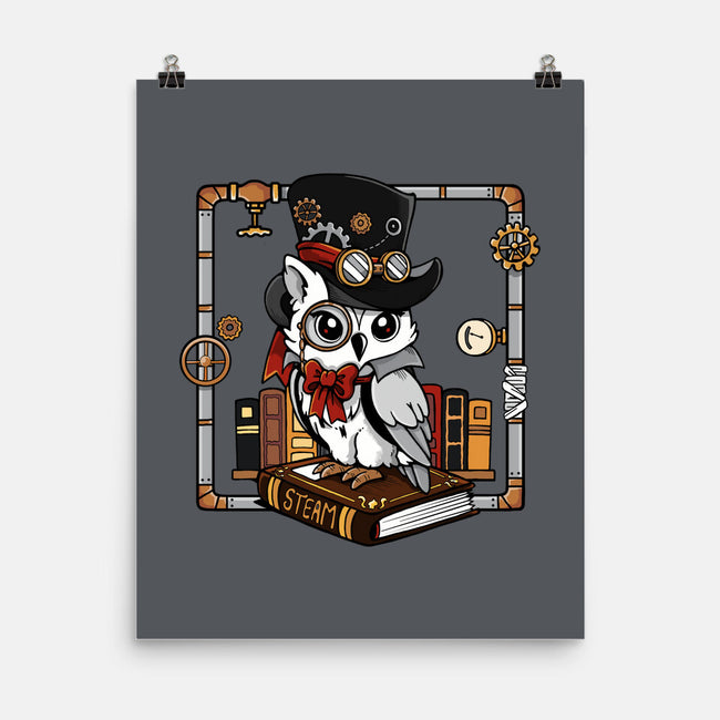 Steampunk Owl-None-Matte-Poster-Vallina84