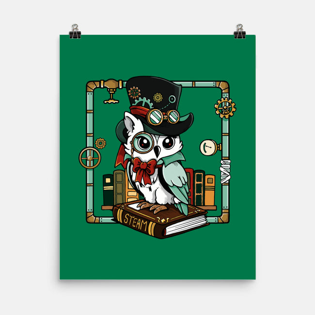 Steampunk Owl-None-Matte-Poster-Vallina84