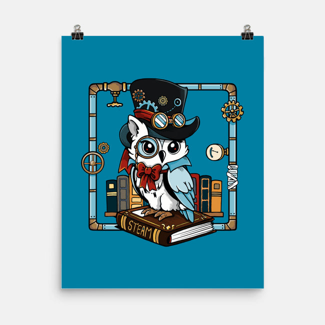 Steampunk Owl-None-Matte-Poster-Vallina84