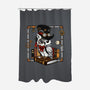 Steampunk Owl-None-Polyester-Shower Curtain-Vallina84
